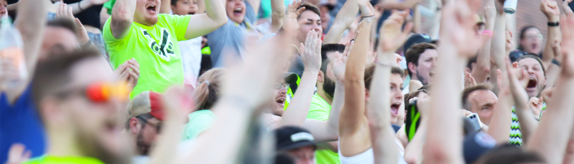 Union Omaha fans at Caniglia Field