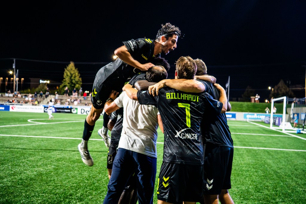 Union Omaha players celebrating