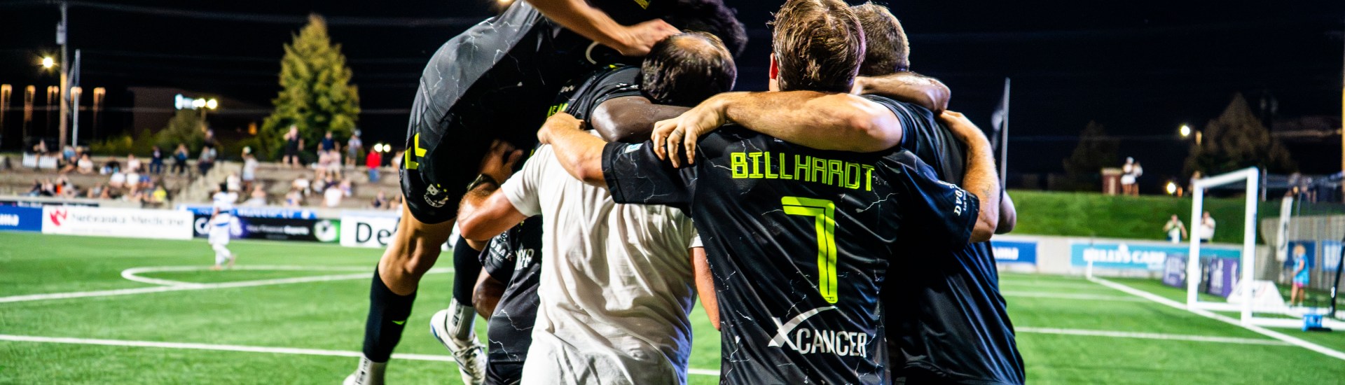 Union Omaha players celebrating
